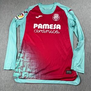 Joma Villarreal CF Goalkeeper Jersey Mens S Red Teal Long Sleeve La Liga Patch